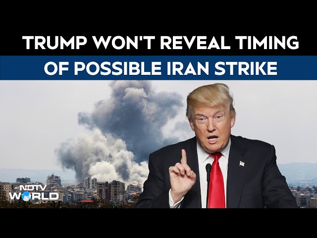 US Iran War Latest News | Donald Trump Warns Iran Of Possible Attack, Says US Could "Finish The Job"