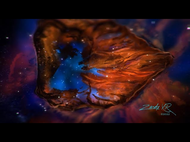 360° Video! Virtual Reality Art Hand Painted with Open Brush: Inspired by the James Webb Telescope.
