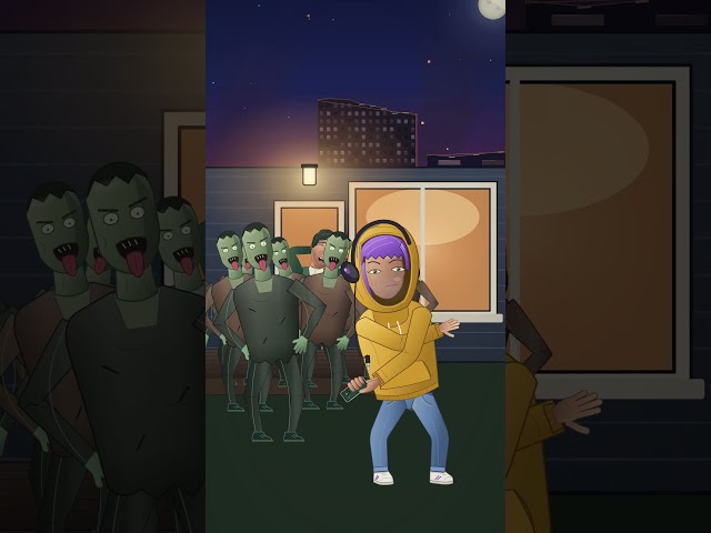 POV: Calling an introvert to dinner in a zombie apocalypse 🧟 #comedy #animation #introvert #zombie