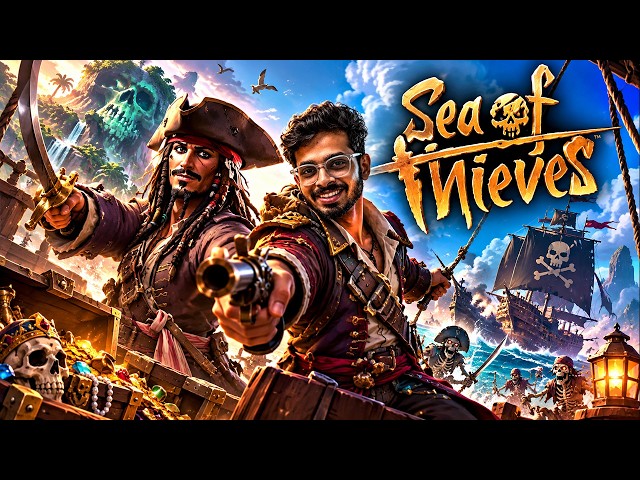 🔴 LIVE: Sailing Into Jack Sparrow’s Next Adventure! 🌊🏴‍☠️ | Sea of Thieves | #live