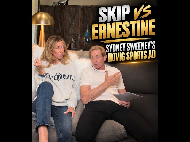 Today’s Skip V Ernestine: Sydney Sweeney’s Novig Ad. Aaron Rodgers +Shailene Woodley Breakup