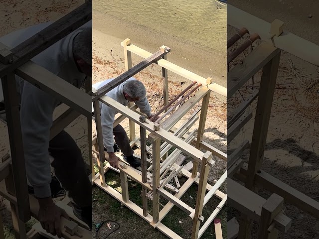 loom shafts day 4 of building the loom
