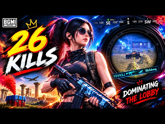 26 KILLS AND PURE CHAOS 😈  BGMI #fun #bgmi