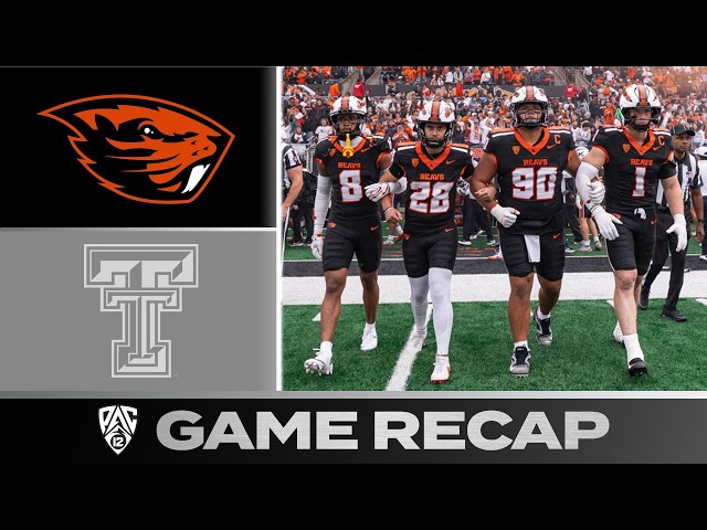 GAME RECAP: Oregon State vs. No. 13 Texas Tech | September 12, 2026