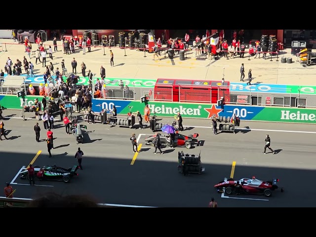 2026 F1 Academy Race1 -  Formation Lap, START! : Grandstand A Platinum View