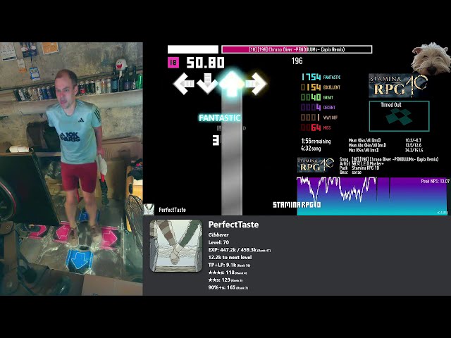 PerfectTaste - ITG - [18] Chrono Driver -PENDULUMs- (lapix Remix) 86.90% / 89.71% EX