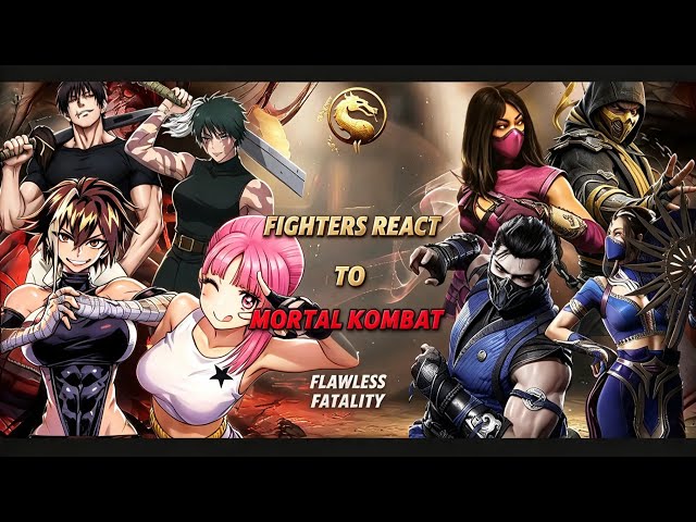 Fighters React To Mortal Kombat || Fatality ||- Gacha React 🇺🇸