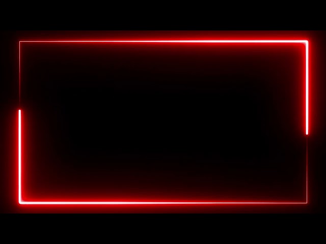 Red Neon Rectangle Frame Seamless Loop