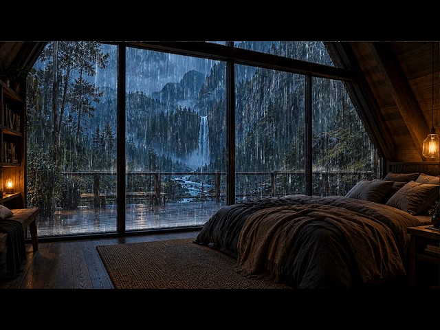 Pioggia Sulla Finestra con Suoni di Tuono 🌧️| Suono per Dormire, Studiare e Rilassarsi