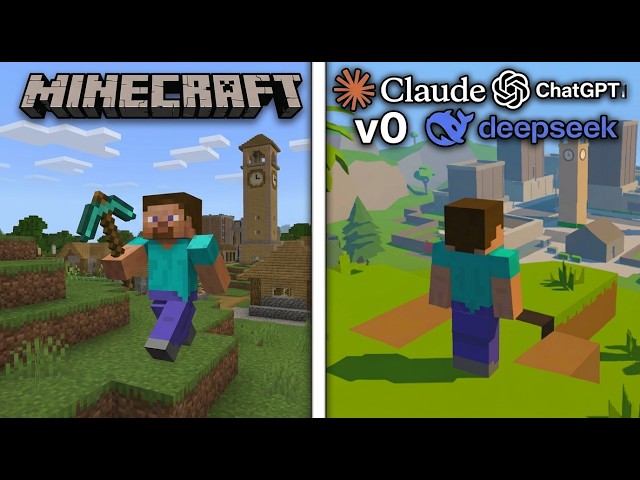 I forced 4 AIs to recreate MINECRAFT
