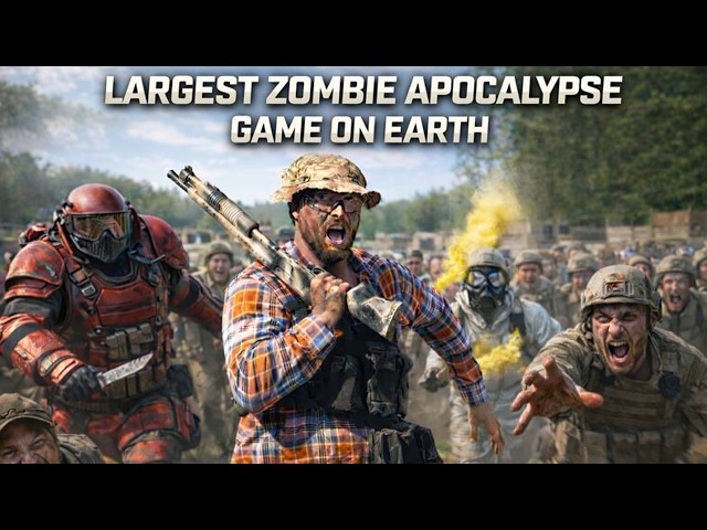 I SURVIVED The Biggest Zombie Apocalypse Airsoft Game On EARTH!