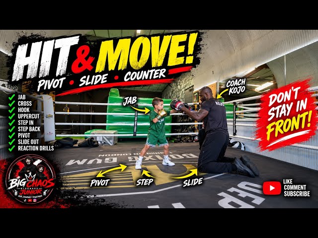 🥊 Teaching My Son How to MOVE Like a Boxer | Pivot, Slide & Counter with Coach Kojo