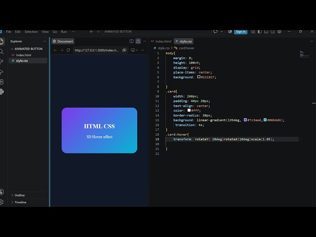 HTML CSS Card Design | Modern Card UI Using HTML & CSS | Web Design Tutorial
