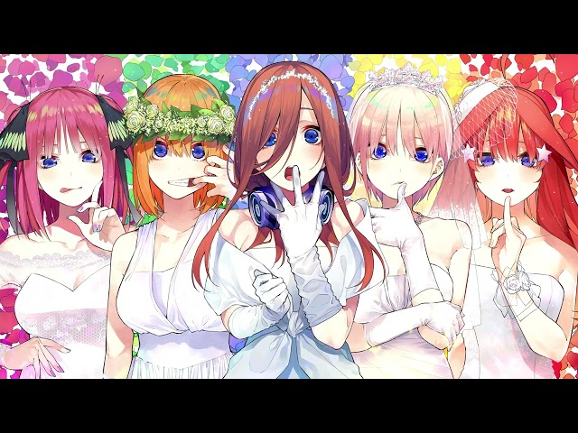 Nakano Miku, Ichika, Itsuki, Yotsuba & Nino (Quintuplets Sisters) Live Wallpaper