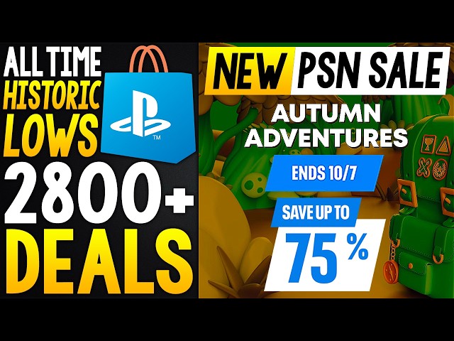 Massive NEW PSN Autumn Adventures Sale LIVE NOW - TONS of NEW All Time HISTORIC LOW DEALS!