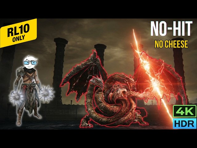 Starfist is BROKEN? Level 10 Dragonlord Placidusax No Hit | EldenRing RL10 Challenge [4K HDR]