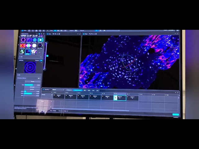 3D model to demonstrate how 3D objects work inside MadMapper with live visuals.