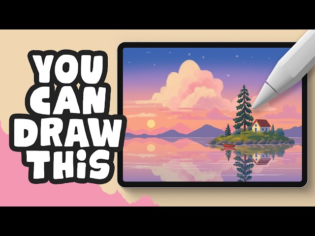 You Can Paint This Dreamy Island Scene in Procreate (Easy Tutorial)