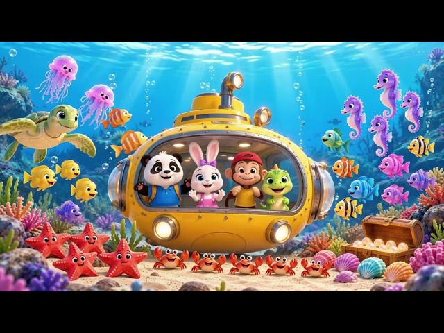 Pogo’s Underwater Counting Adventure! | Learn Numbers 1–10 | Pogo Playland  🐼💙 🌊🐠