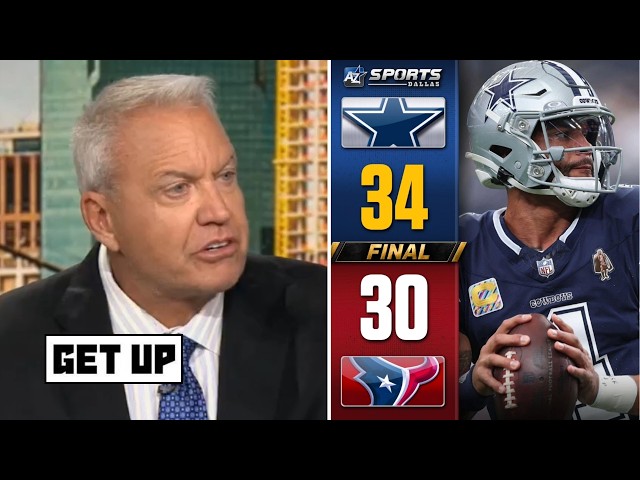 GET UP | "Cowboys are Super Bowl contenders" - Rex Ryan on Dak Prescott-CeeDee Lamb Def Texans 34-30