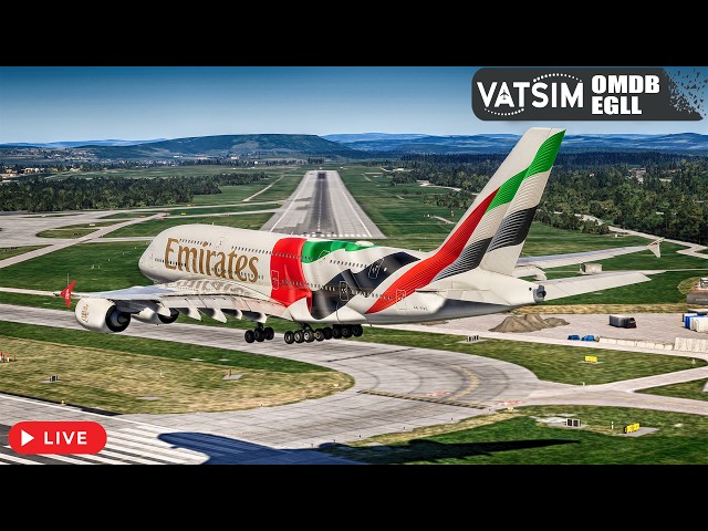 🔴 MSFS 2024 LIVE | Dubai 🇦🇪 to London 🇬🇧 | Emirates A380 Full Flight