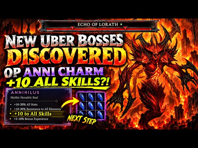 NEW UBER BOSSES DISCOVCERED - OP ANNI CHARM +10 ALL SKILLS?!