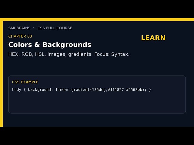 CSS Full Course Part 1