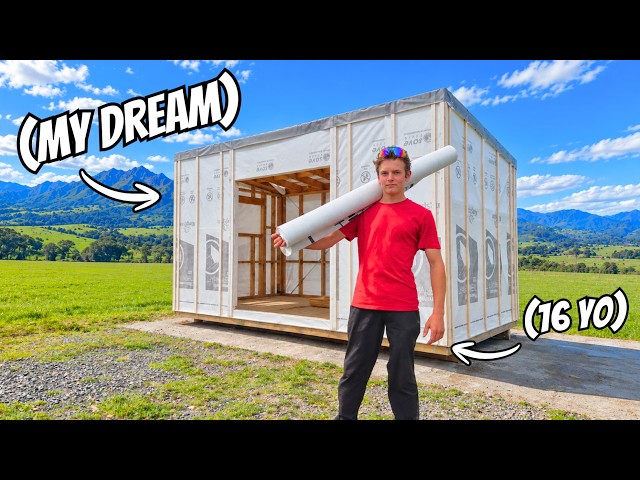 BUILDING A Tiny House All By MYSELF AT 16