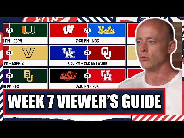 College Football Week 7 Viewer's Guide - Everything You Need to Know