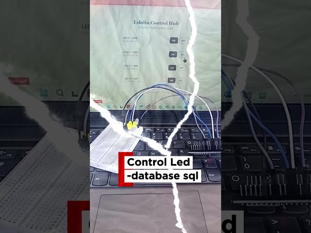 ESP32 + MySQL 🤎 Controlling 4 LEDs with a Database!