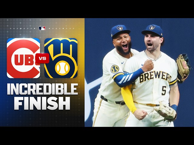 FULL UNCUT FINISH: The Cubs and Brewers play an INSTANT CLASSIC! 😱 (WILD ending in extras! ⚡️)