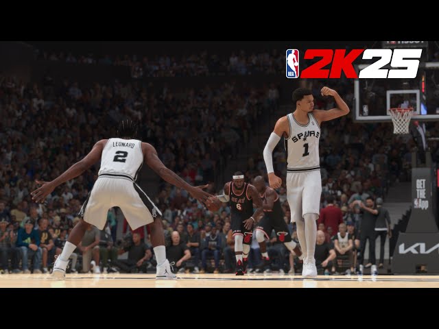 NBA2K25 | All - Time Spurs vs All - Time Heat Full Game | PS5 | Gameplay [4K60FPS]