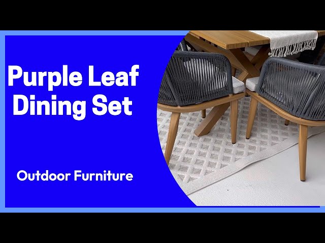 Purple Leaf ‘s Dining Table and  Chairs  for Outdoor