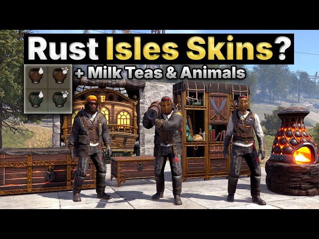 Rust Isles Twitch Skins? Milk Teas! New Vendor & Animals