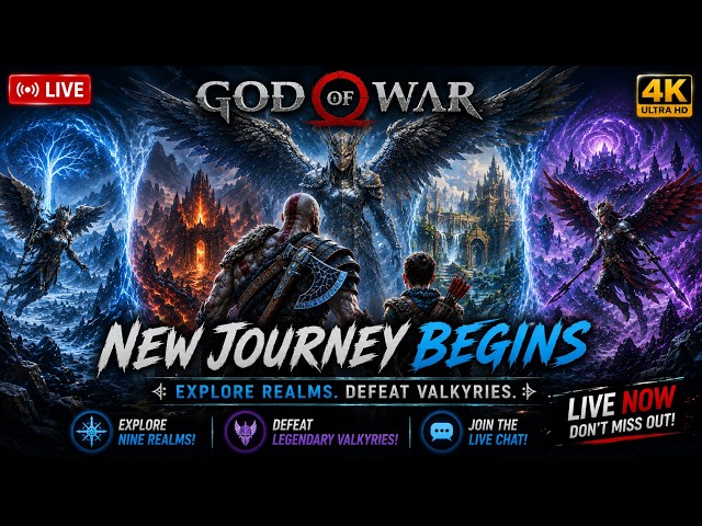 🔴 LIVE — Kratos vs Valkyries | God of War Hardest Bosses