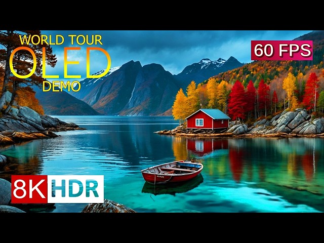 8K HDR 60FPS - Most Amazing Places on Earth - OLED TV World Tour