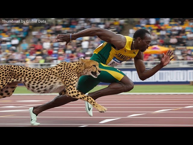 Usain Bolt vs Cheetah | 3D Speed Comparison