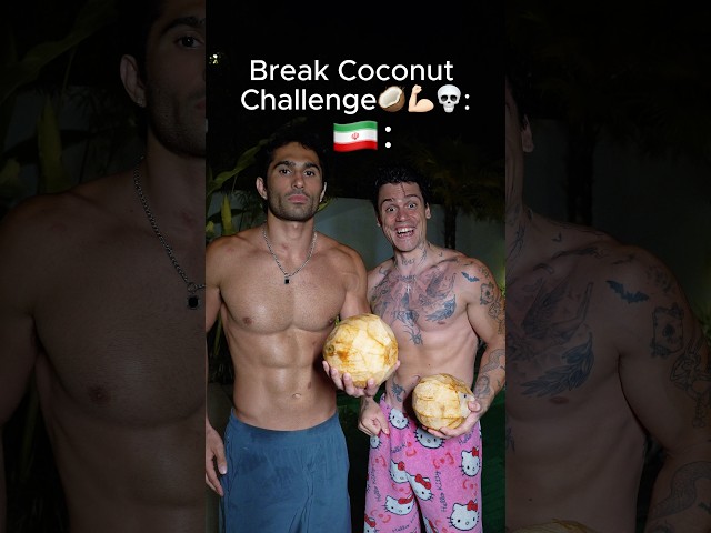 Break Coconut Challenge🥥💪🏼💀#challenge #coconut #breaking #unexpected #shelove