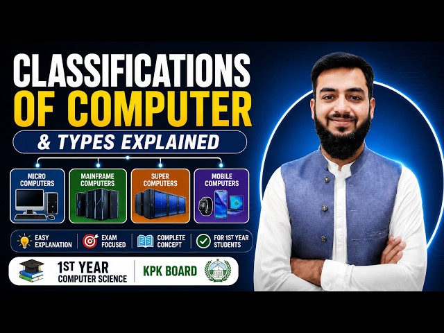 1st Year Computer Science Book KPK Board | Classification of Computers | 2nd Class