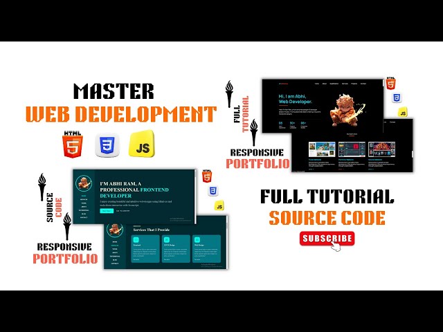 Master Frontend Web Development With 2 Real World Portfolios Using Html CSS JS Beginners to Advanced