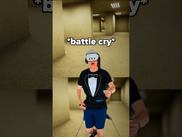Escape the Backrooms VR on a Treadmill #backrooms #vr #quest2 #quest3