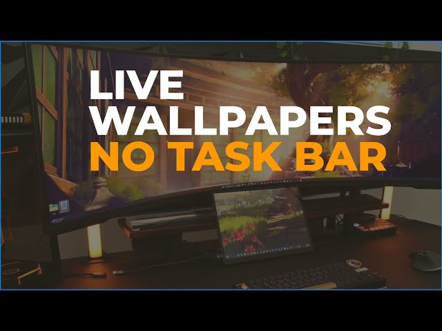 How to Set Live Wallpapers on Your Second Monitor WITHOUT the Taskbar #wallpaperengine #monitor