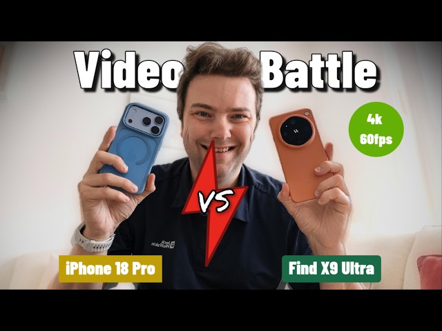 Is Apple Still the Video King? 4K 60fps Face-Off: iPhone 18 Pro vs. Oppo Find X9 Ultra 📱⚔️