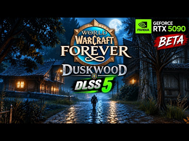 World of Warcraft FOREVER Beta DUSKWOOD with DLSS 5 – RTX 5090 4K