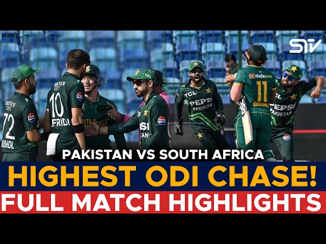 PAKISTAN’S RECORD CHASE! | SA vs Pak | Full Match Highlights | Tri-Nation Series 2025 | M 3 | M3L1J
