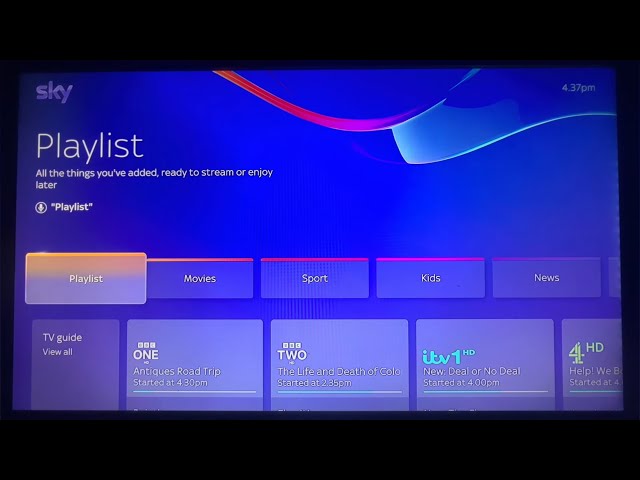 Sky Stream Playlists