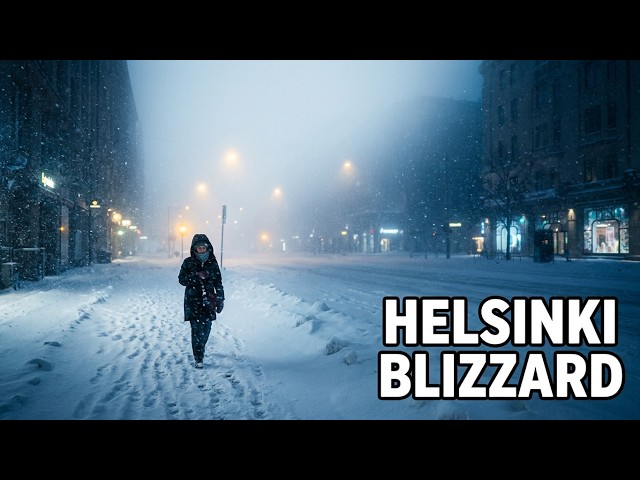 ❄️ Peaceful Helsinki Snow Walk 🇫🇮 11 Hours of Relaxing Snowfall & Winter Ambience | Slow TV 4K