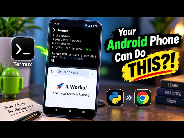 Your Android Phone Can Do THIS?! 😳 Build Your Own Cyber Lab at Home | Termux + Python
