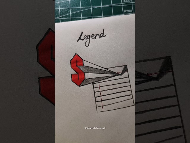 How to draw S in 4 ways #art #drawing #painting #artist #howtodraw