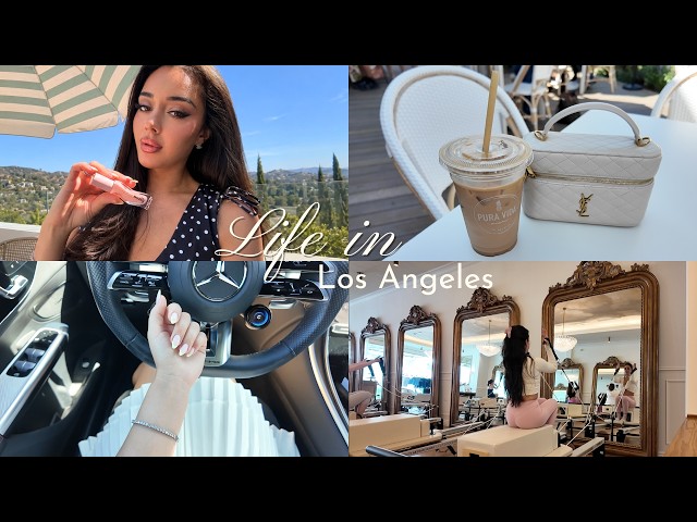 weekly vlog | glow up treatment, influencer event, malibu day, self care, life in LA, girl therapy